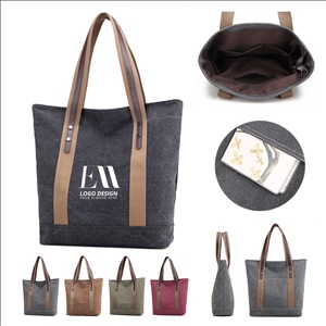 Canvas Tote Large Capacity Reusable Shopping Bag